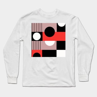 bauhaus pattern Long Sleeve T-Shirt